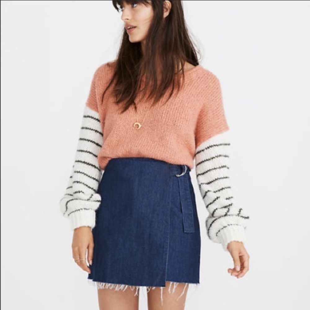 Madewell denim skirt
